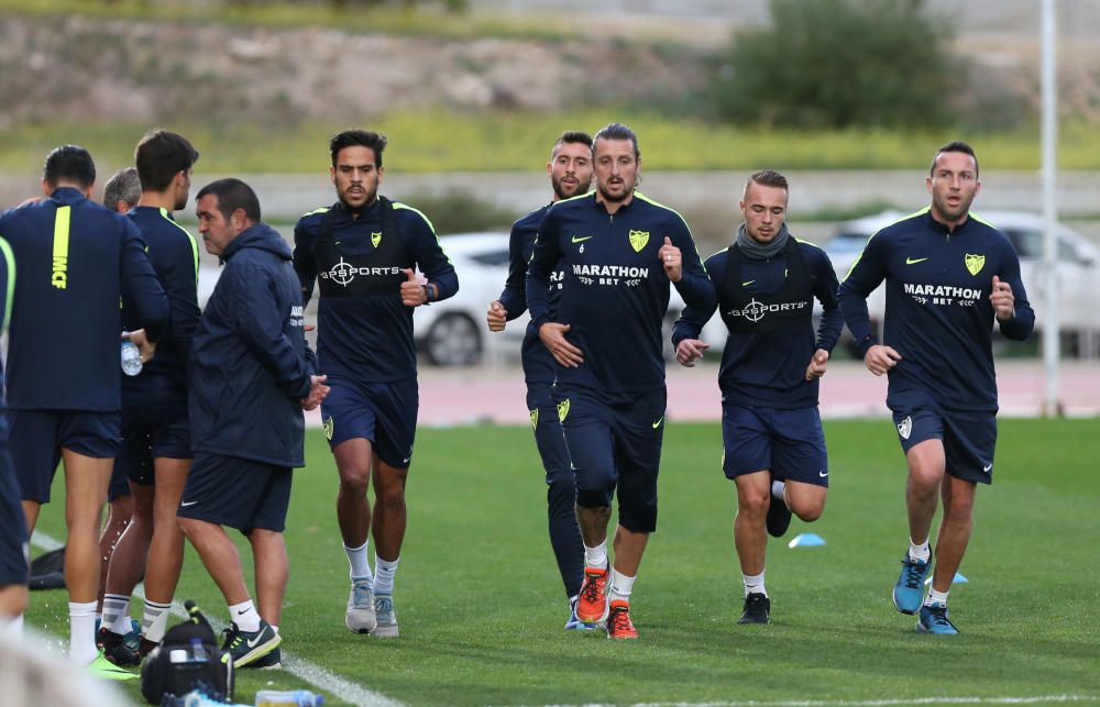 El Málaga CF vuelve a entrenar tras una semana de vacaciones