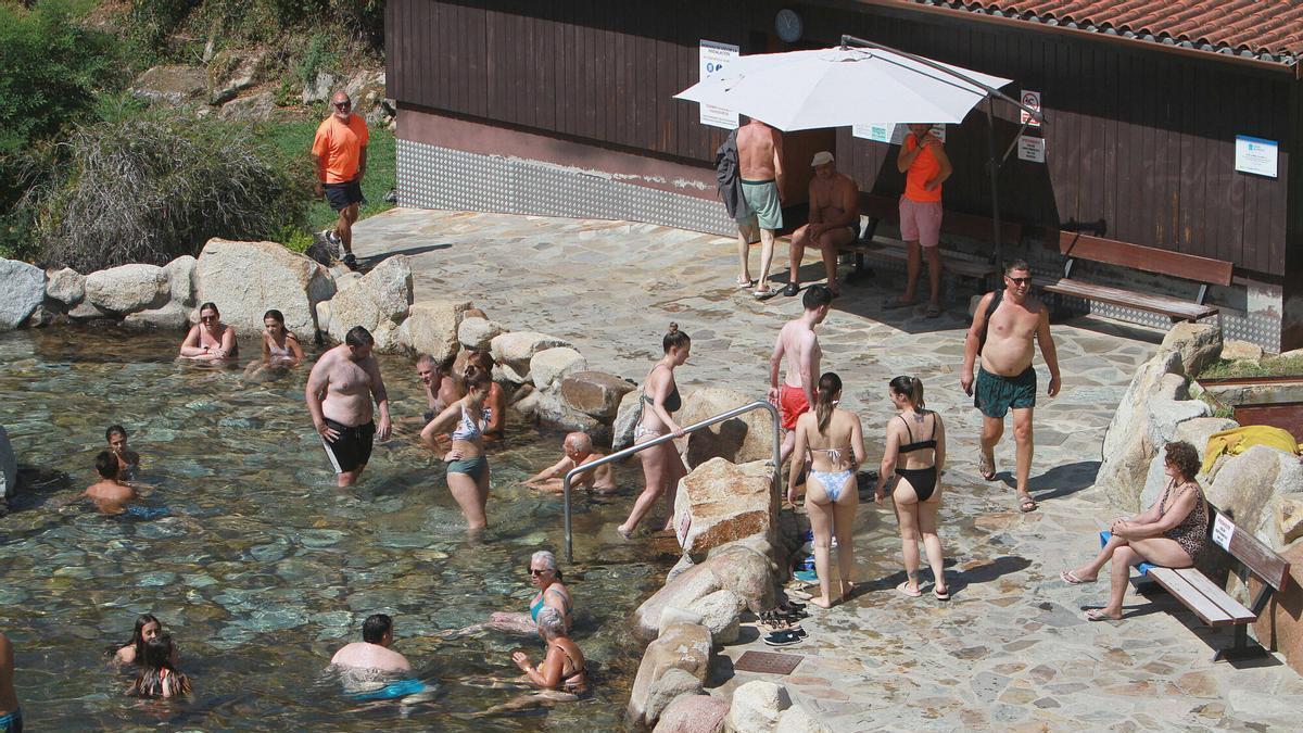 Muchos aprovecharon el festivo para visitar las termas.