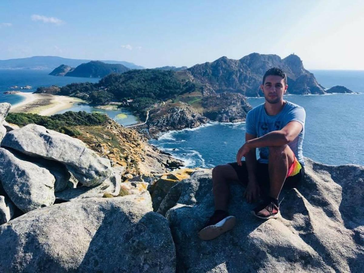 Juan Calderón en Cíes