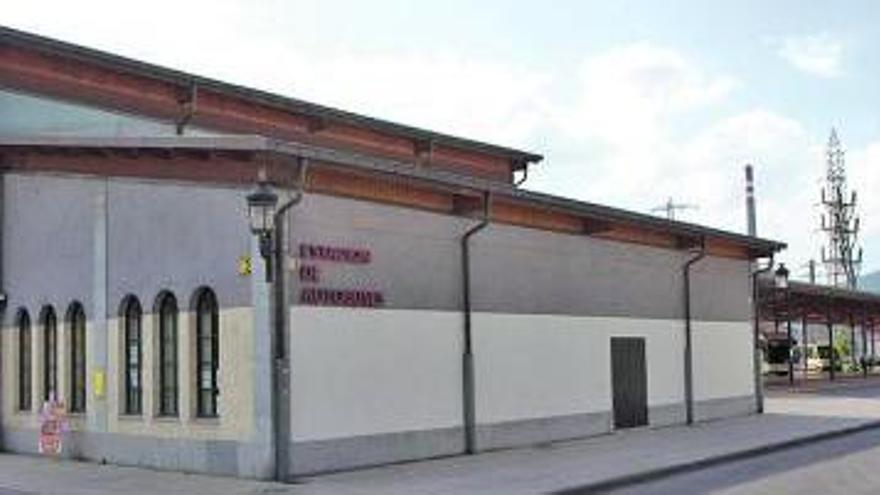 La estación de autobuses de Langreo, situada en el distrito de La Felguera.
