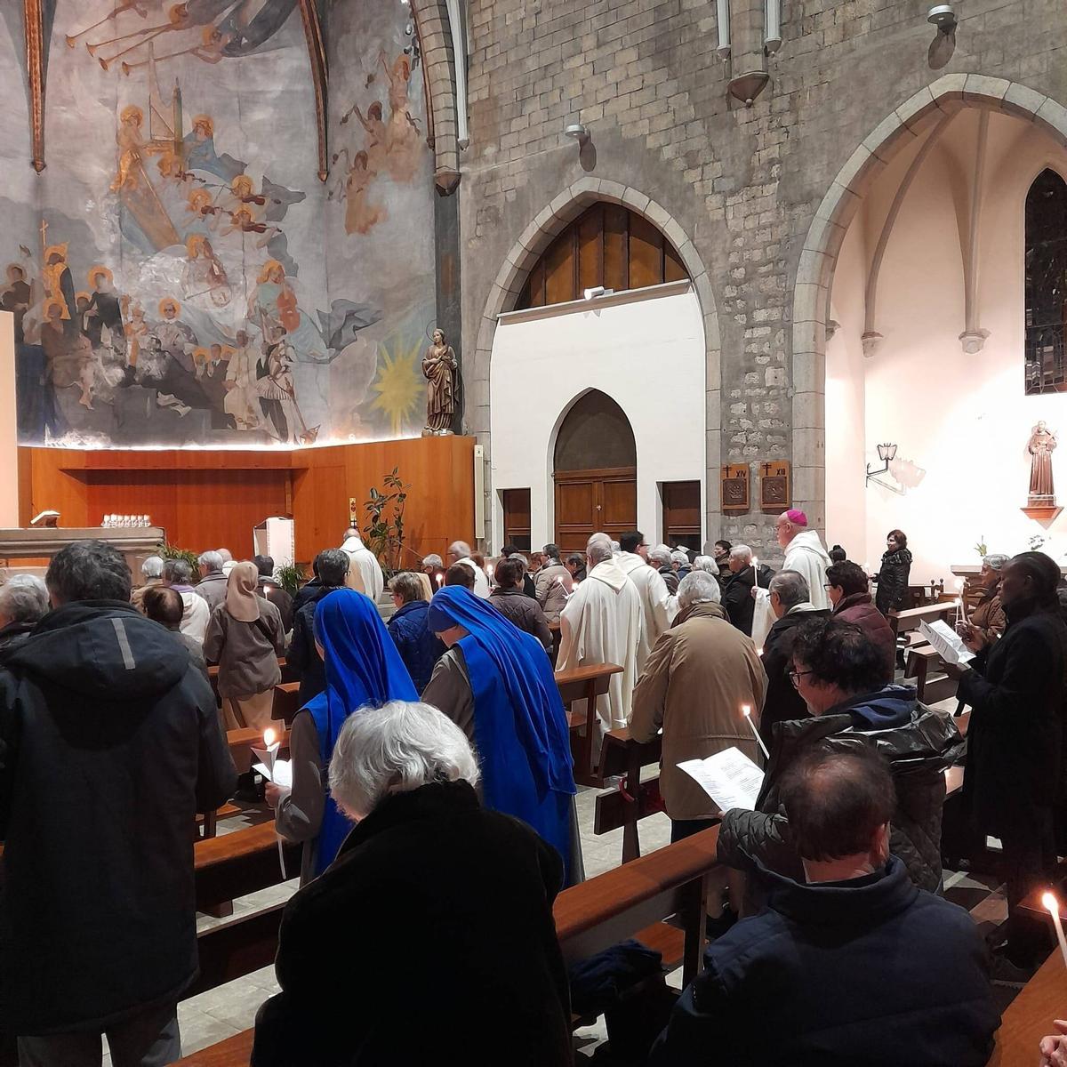 La celebració de la Candelera a la parròquia del Mercadal.