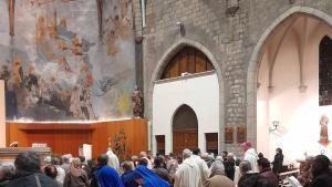 La celebració de la Candelera a la parròquia del Mercadal.