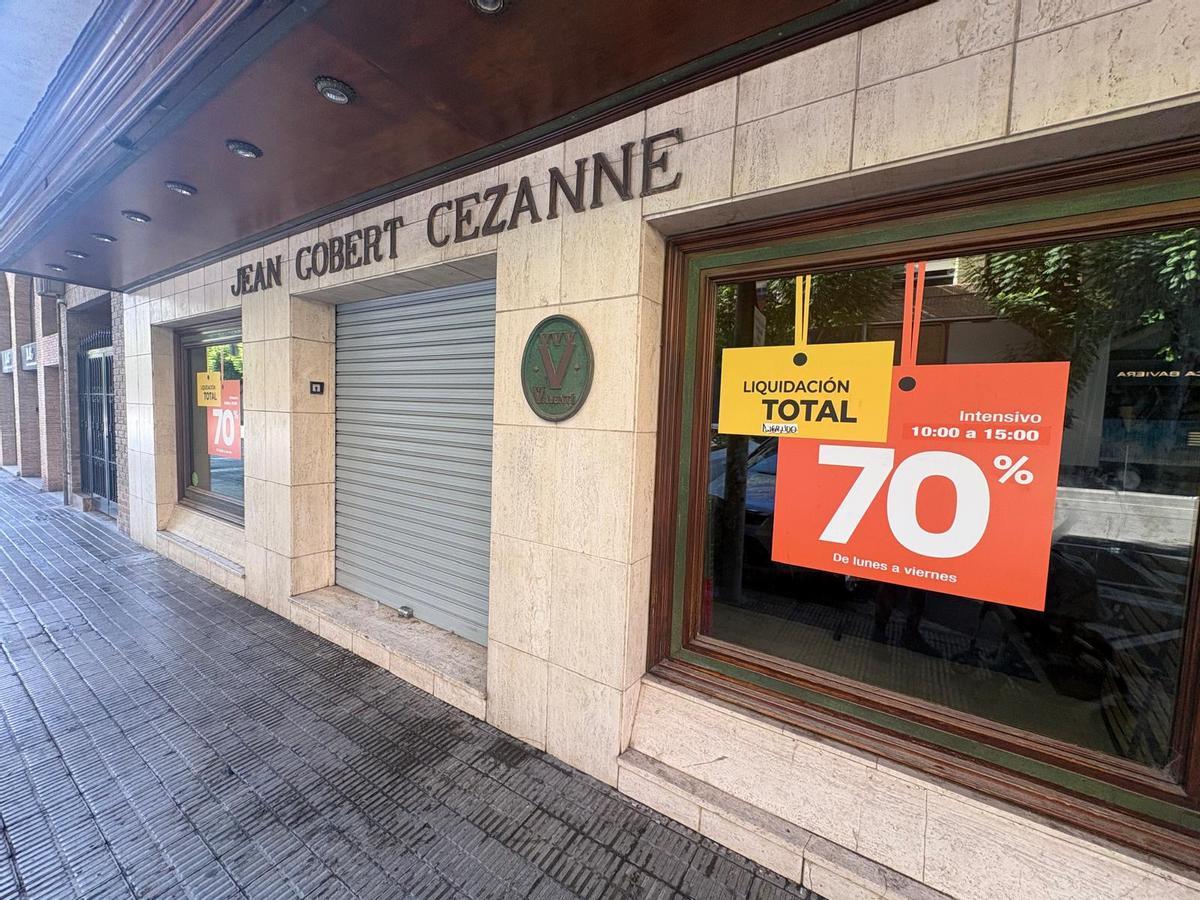 Imagen de la empresa, ya cerrada, tras los últimos descuentos de liquidación total.