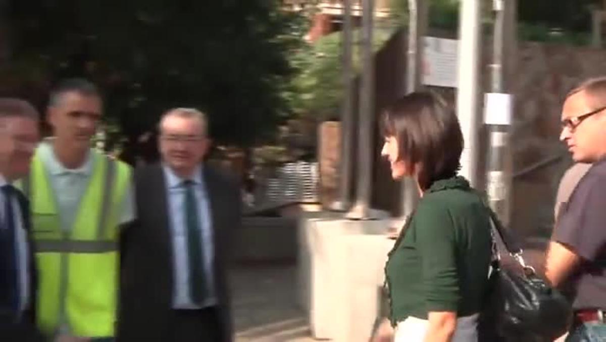 L’alcaldessa, Núria Parlon, visita les obres de remodelació del centre i la rehabilitació del mercat Sagarra.