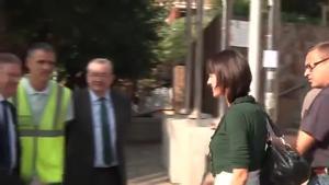 L’alcaldessa, Núria Parlon, visita les obres de remodelació del centre i la rehabilitació del mercat Sagarra.