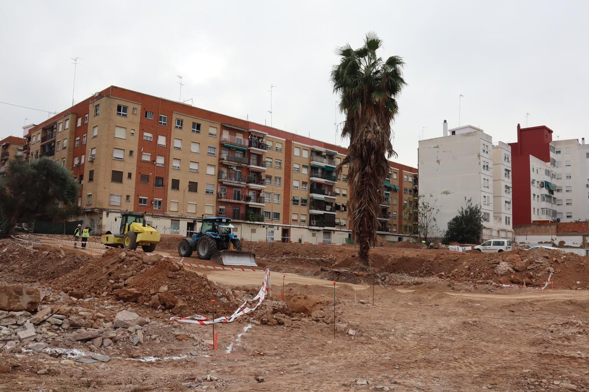 Así marchan las obras en el "agujero de la vergüenza" de Orriols