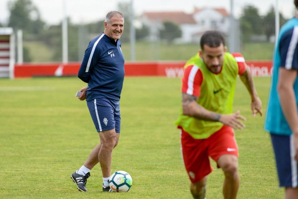 Entrenamiento del Sporting, viernes