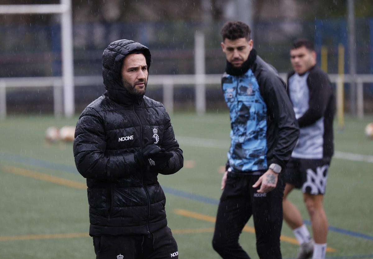 Dani Vidal, en un entrenamiento en La Toba.
