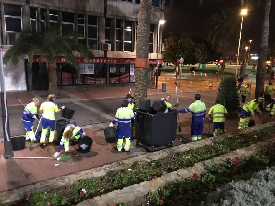 Operativo de limpieza en el último fin de semana del Carnaval capitalino