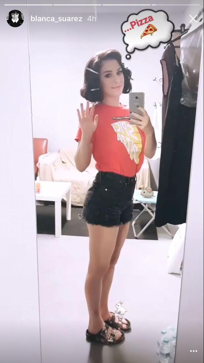 Blanca Suárez camiseta pizza