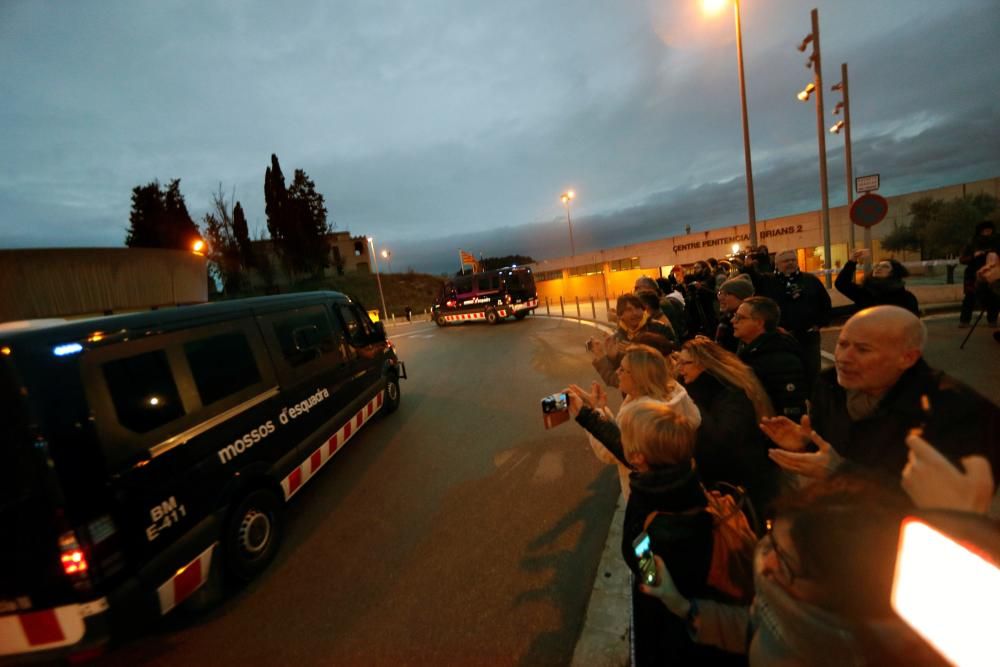 Trasllat dels presos independentistes a Madrid