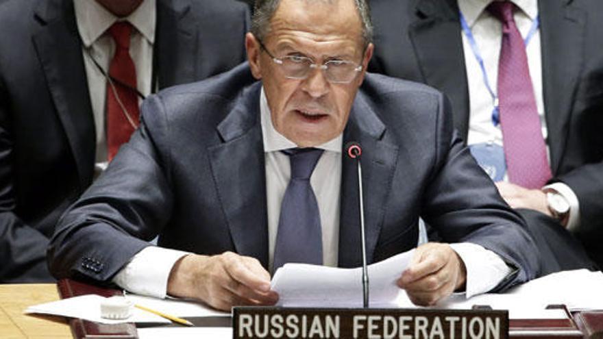 El ministro de Exteriores de Rusia, Sergei Lavrov.