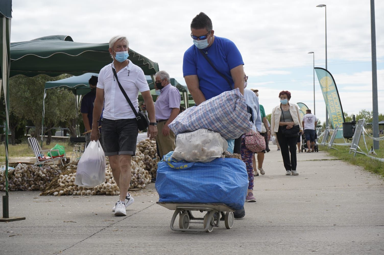 GALERÍA | La Feria del Ajo triunfa en Zamora: buena producción y colas para llegar a Ifeza