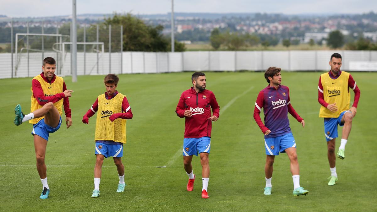 Último entrenamiento del Barça en Alemania