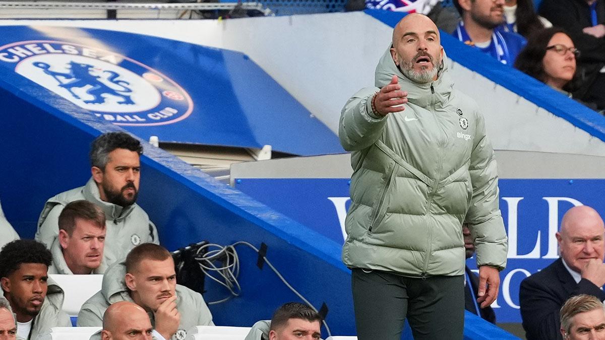 El entrenador del Chelsea Enzo Maresca en el partido ante el Sunderland en Londres