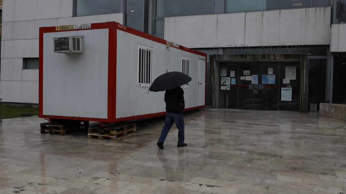 Módulo instalado a la entrada de Puerta Nueva