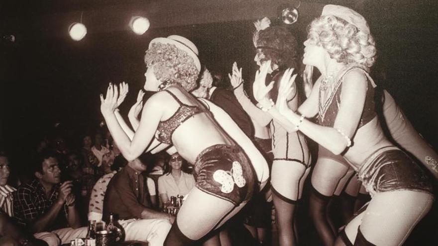 Espectacle «Cabaret» al local New Flamingo de Platja d’Aro, el 1973.