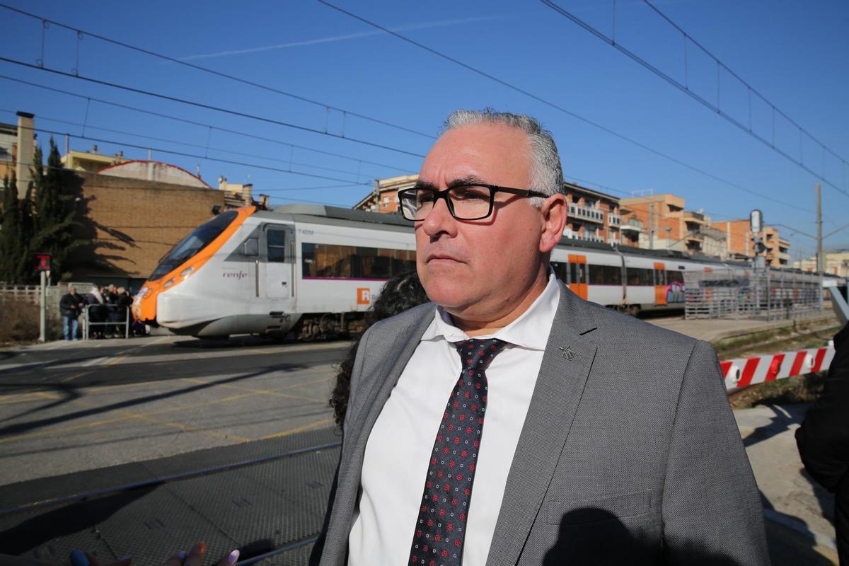 Acto de presentación del inicio de las obras para el soterramiento de las vías del tren de la R2 de Rodalies en Montcada i Reixac