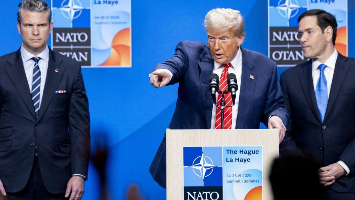 Trump, en rueda de prensa.