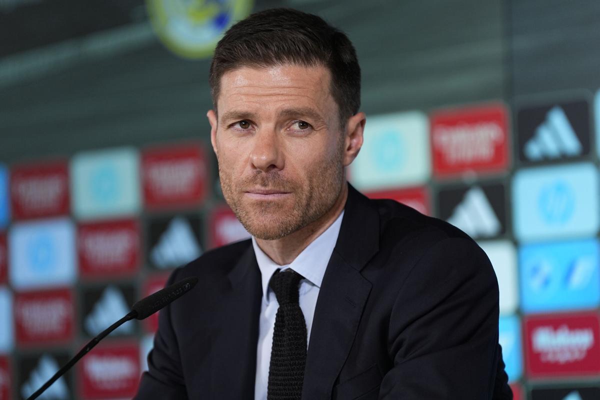 Xabi Alonso, durante su presentación como nuevo entrenador del Real Madrid.