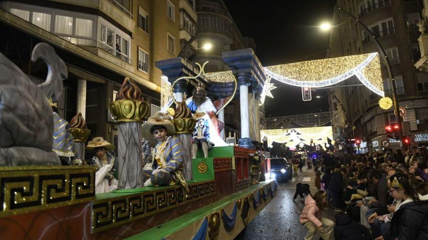 La cabalgata de Reyes de Murcia en 2025.