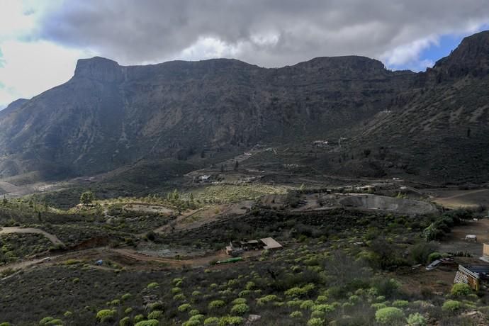 GRAN CANARIA 26-01-2019  SANTA LUCIA DE TIRAJANA-SAN BARTOLOME DE TIRAJANA. Fotos al macizo de Amurga. Fotos a los terrenos de la familia de Román comprados por el Cabildo.  FOTOS: JUAN CASTRO