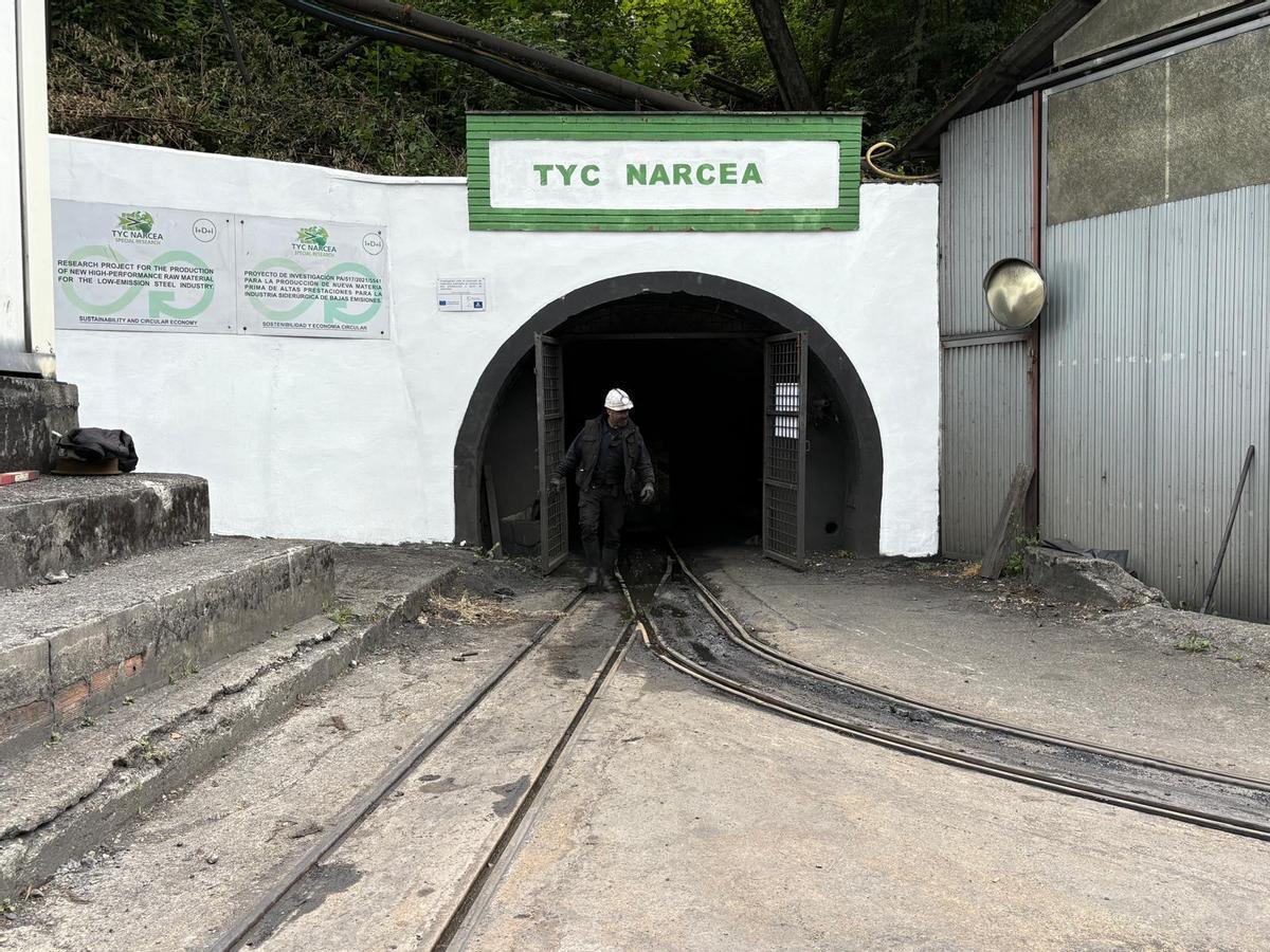 Entrada a la mina de Vega de Rengos, en Cangas del Narcea.