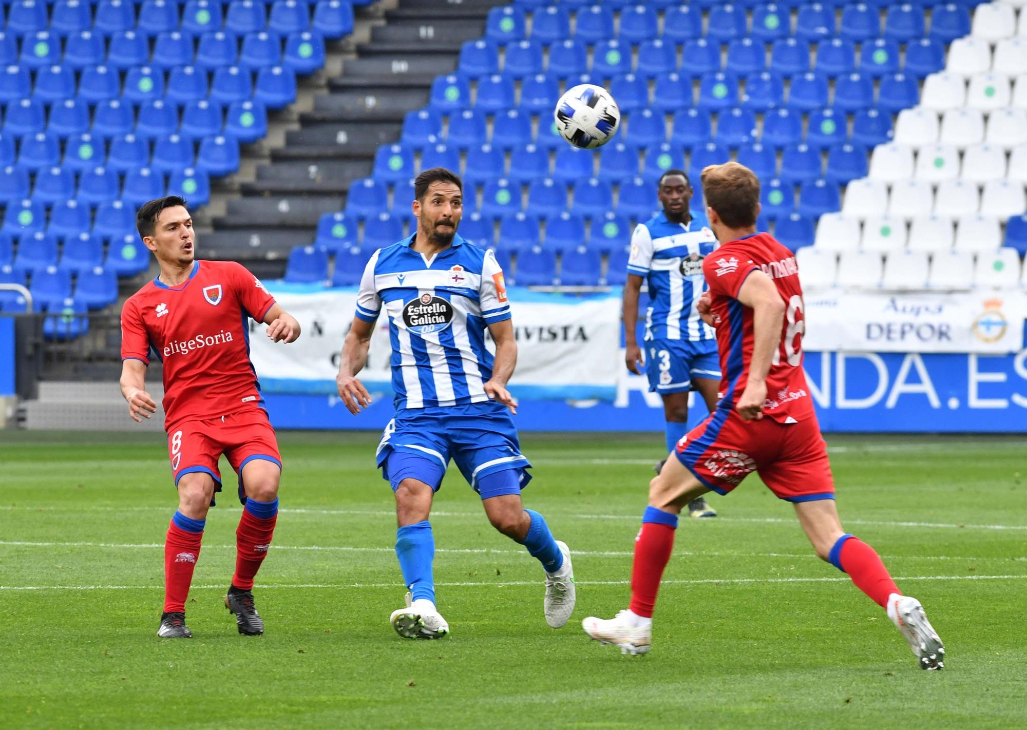 El Deportivo le gana 2-1 al Numancia