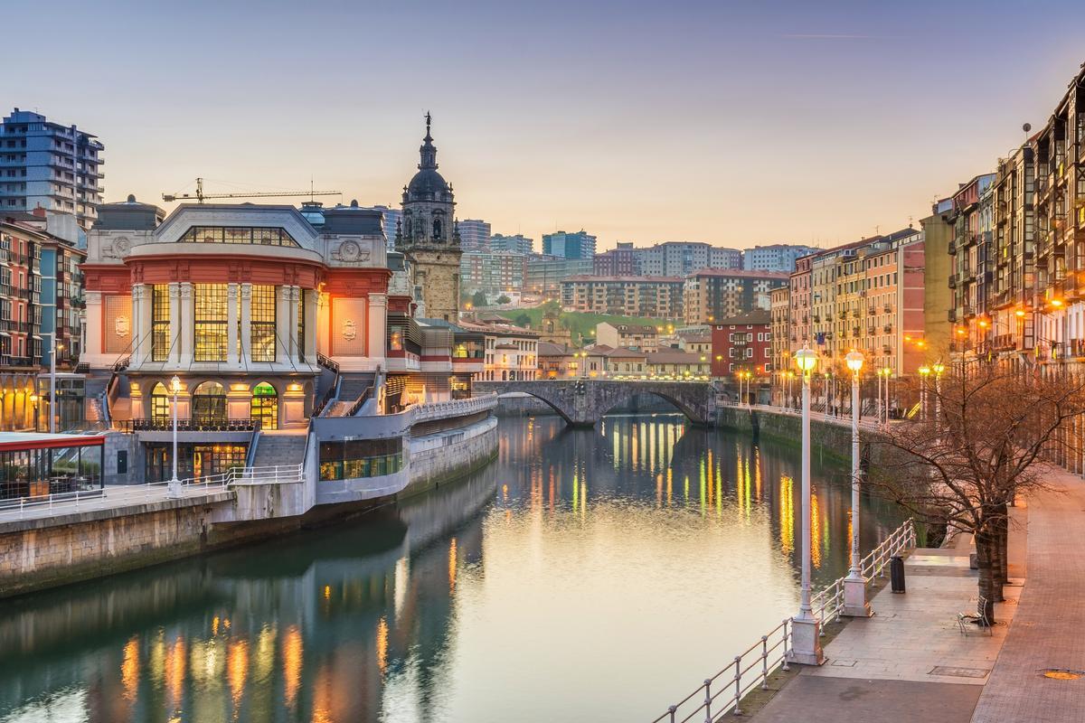 El famoso mercado de la Ribera en Bilbao.