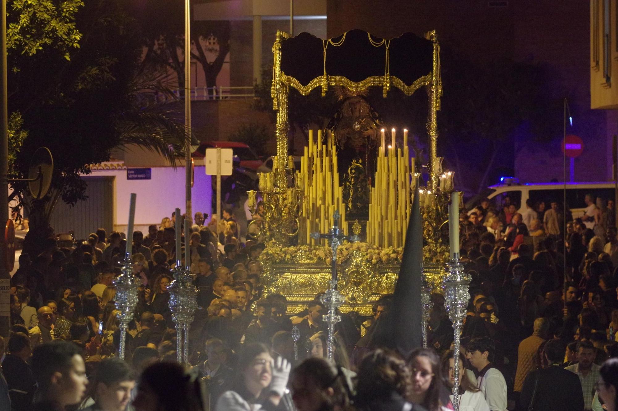 Procesión en Puerto de la Torre el Viernes de Dolores de 2023.