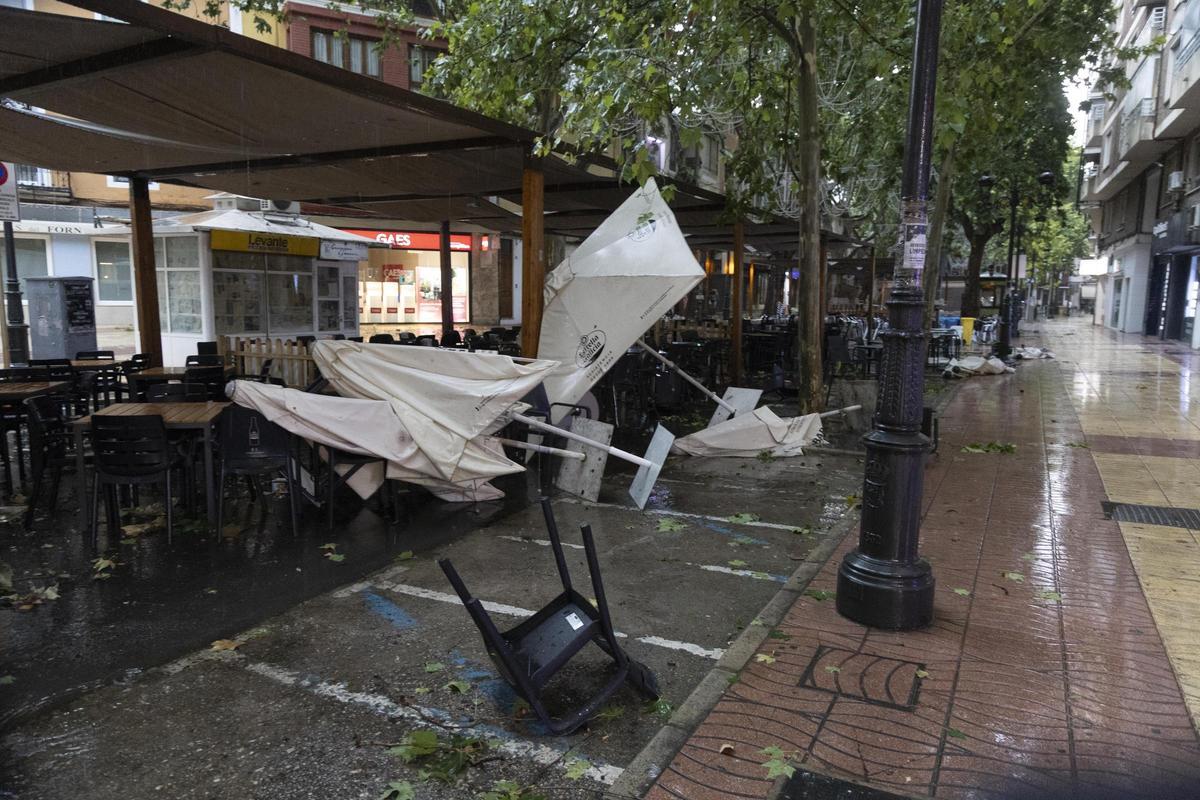La tormenta se deja notar durante el "Supersábado" de la Fira de Xàtiva