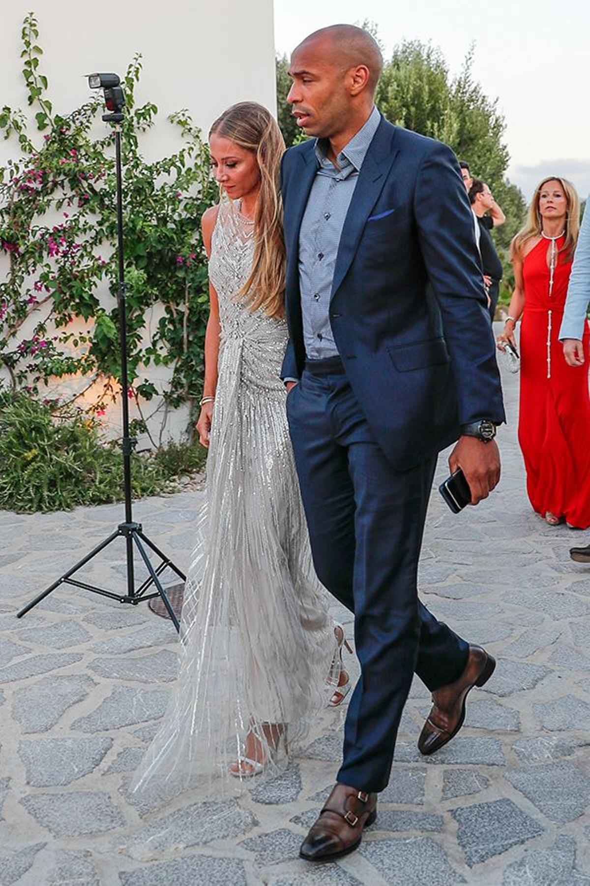 Thierry Henry y su mujer Andrea Rajacic