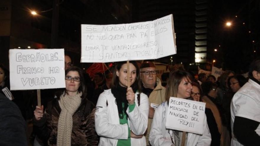 Marcha de mareas en Murcia