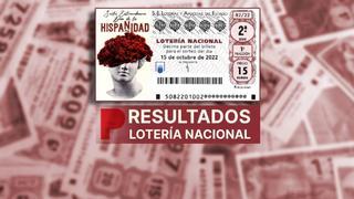 Lotería Nacional: Sorteo del Día de la Hispanidad 2022: resultados y comprobar premios, en directo