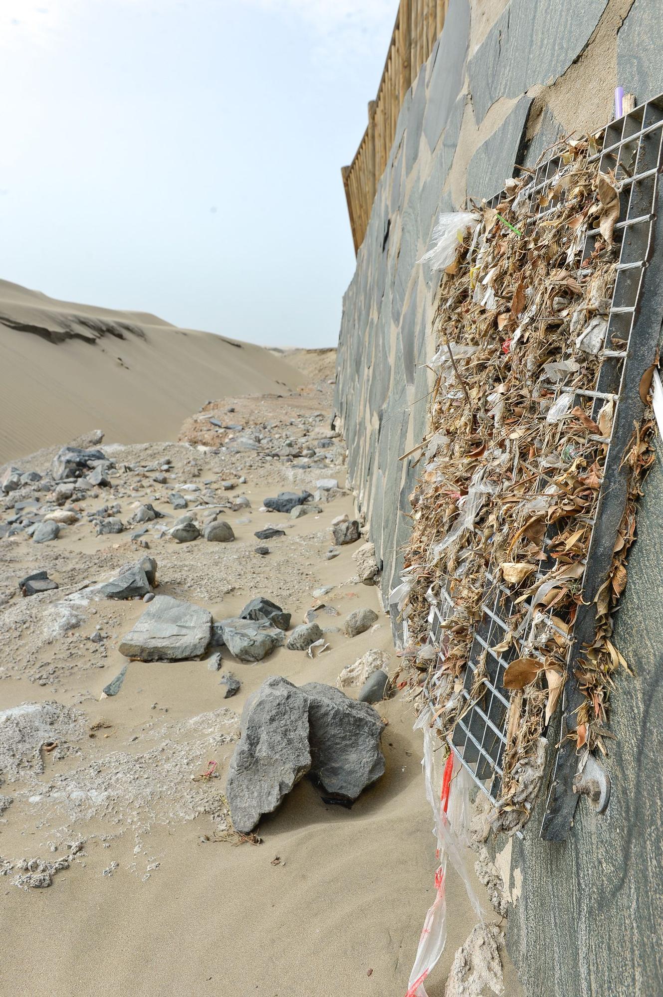 Estado actual de la zona de Las Escorrentia cerca del Mirador de las Dunas