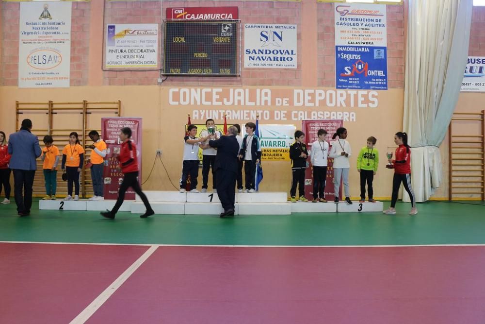 Final regional de tenis de mesa en Calasparra