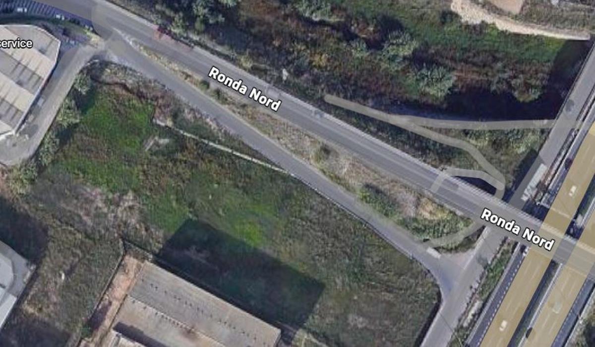 El via que se mejorará como una salida a la V-31, en paralelo a la ronda nord que cruza la Pista de Silla.