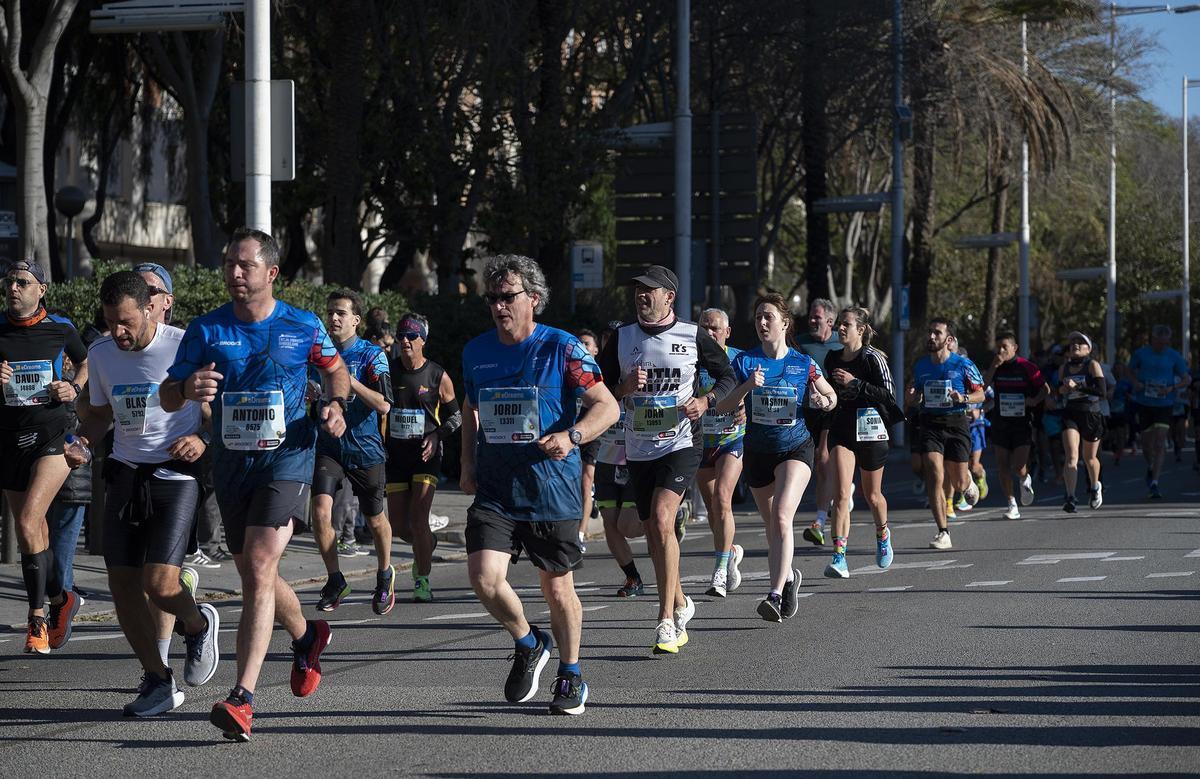 Atletas en la Media maratón de Barcelona del pasado 11 de febrero.