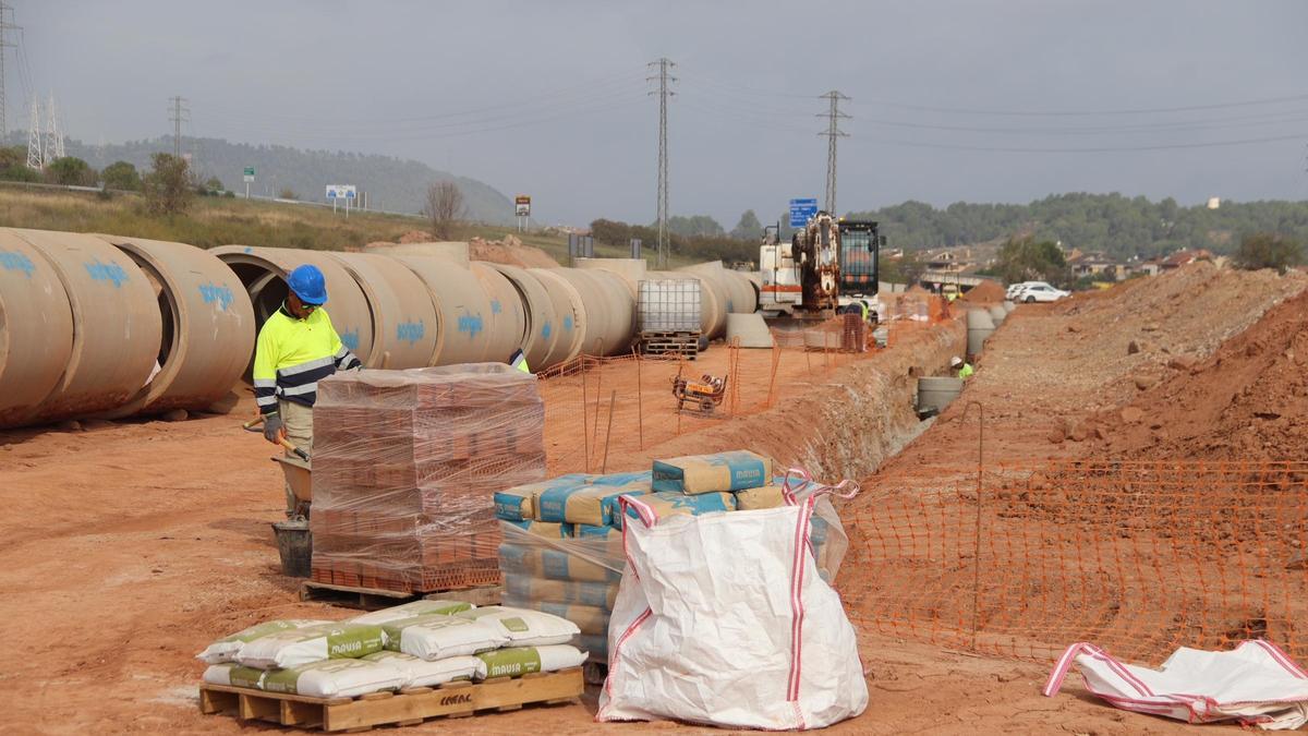 Obres al polígon del Pont Nou, l'any passat