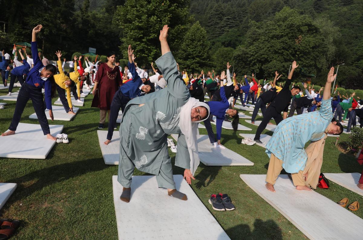 Día Internacional del Yoga en la India