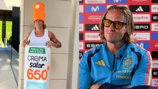 Marcos Llorente posa con un disfraz de "crema solar contra tu biología" y reaviva la polémica