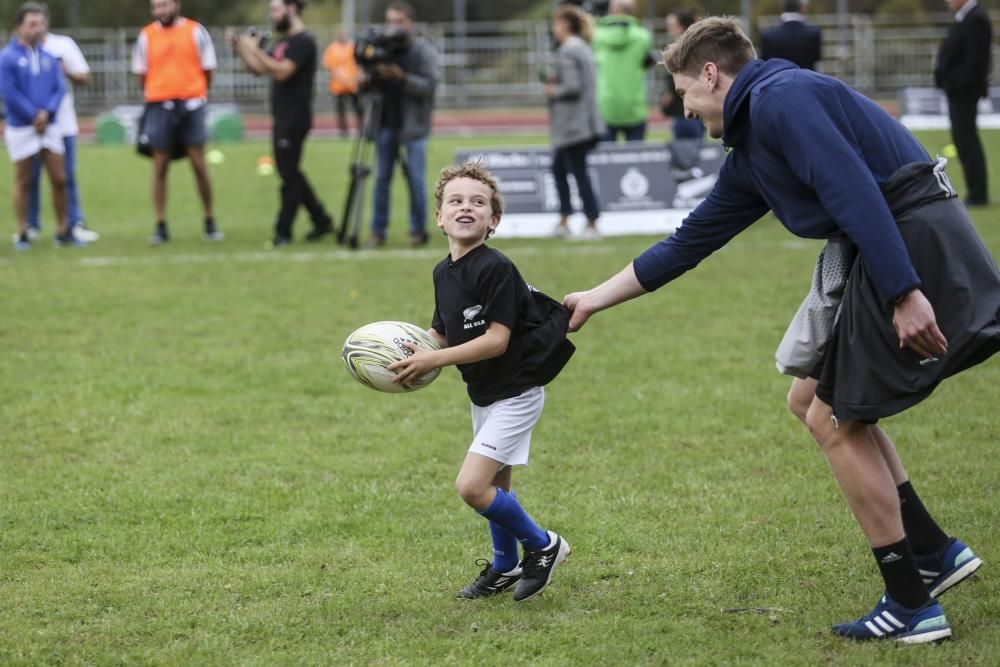 Entrenamiento de los All Blacks en San Lázaro