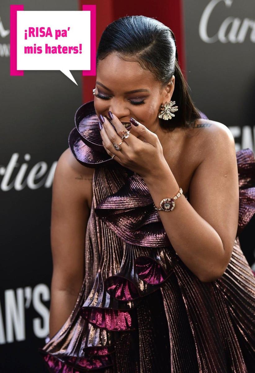 Rihanna se ríe a carcajadas en la première de Ocean's 8