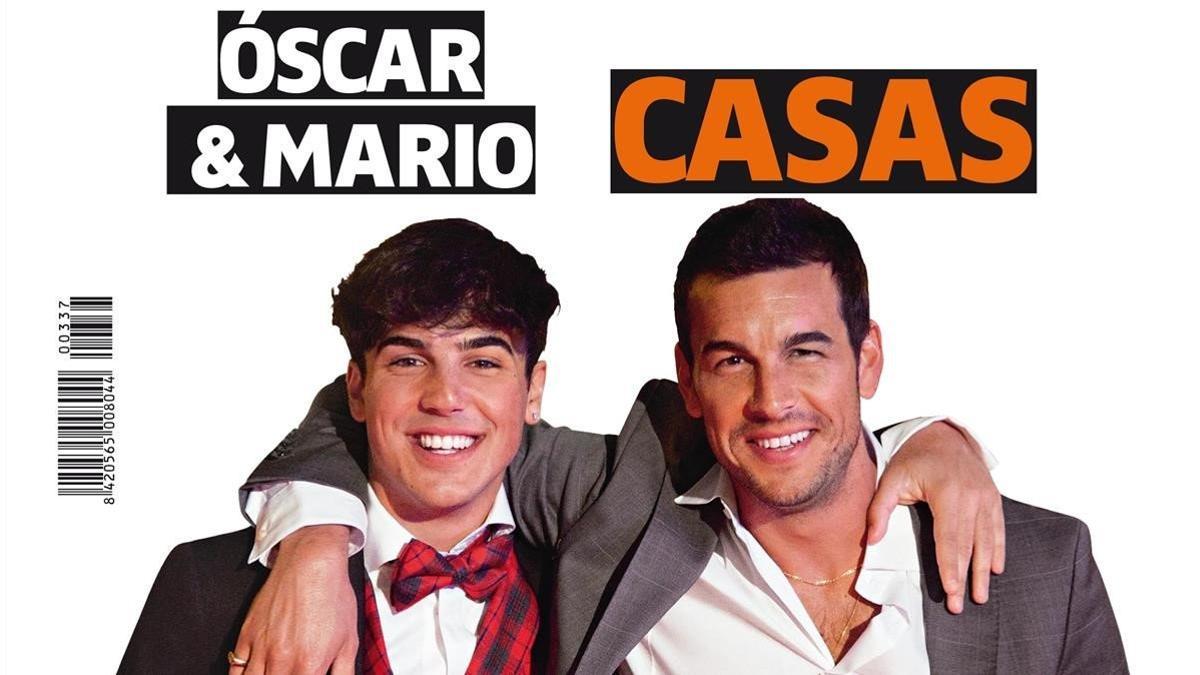 Óscar y Mario Casas, en la portada de 'Teletodo'