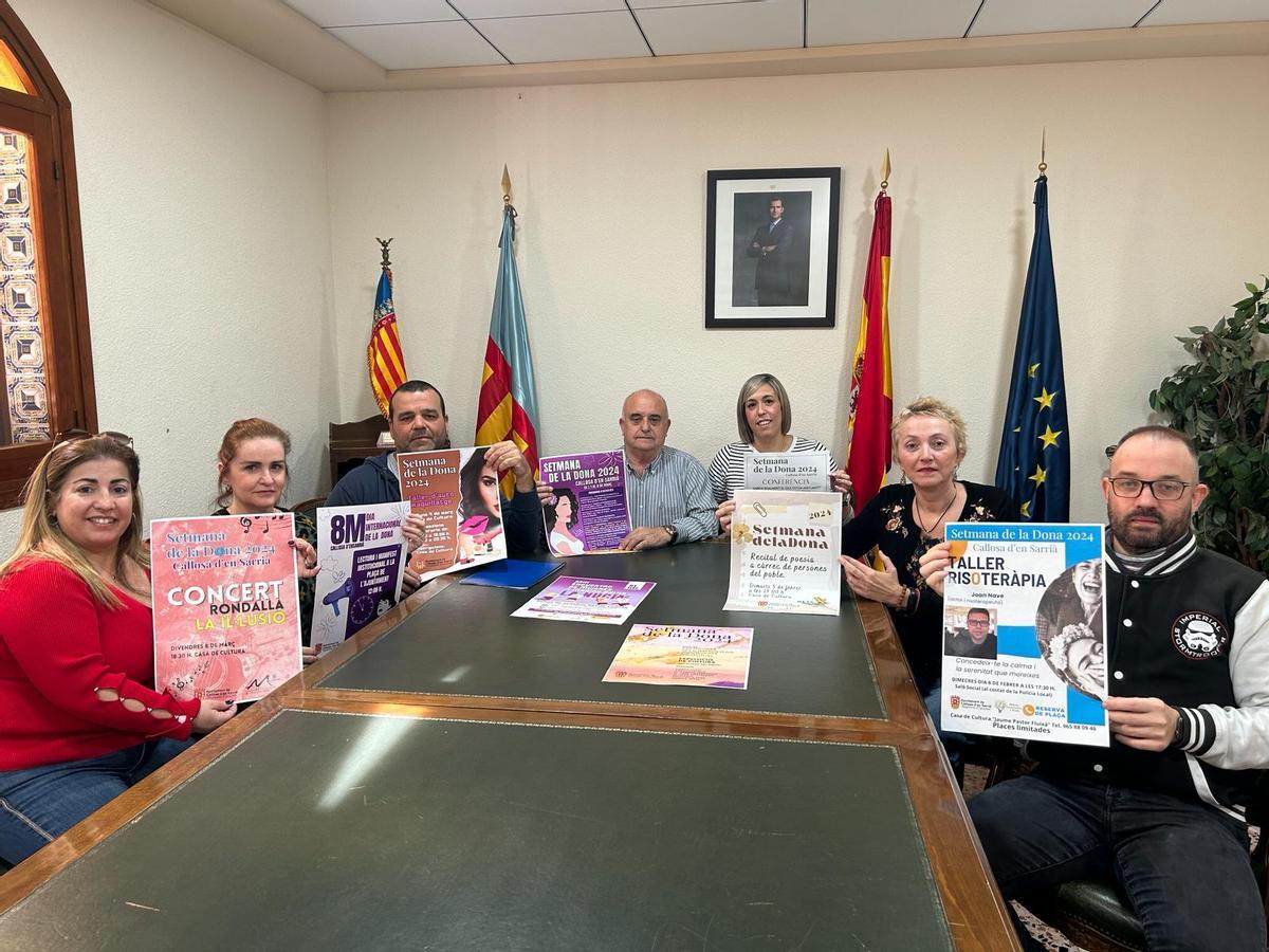 La presentación de los actos en Callosa.
