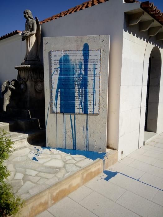 Actos de vandalismo contra los recuerdos a las víctimas en Buger