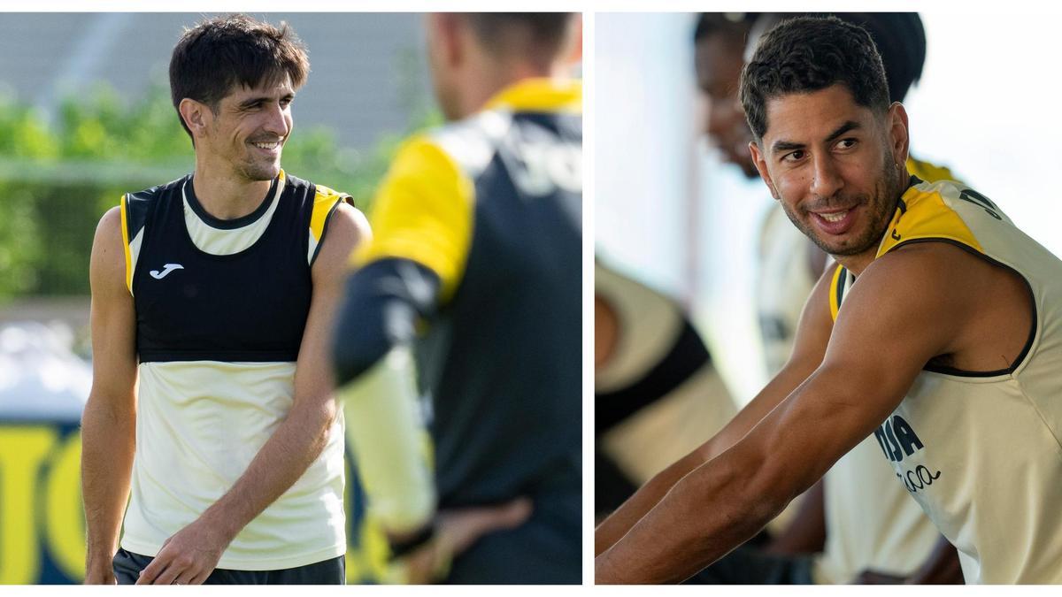 Gerard Moreno ya trabaja con el grupo en el Villarreal y Ayoze Pérez espera hacerlo a lo largo de esta semana.