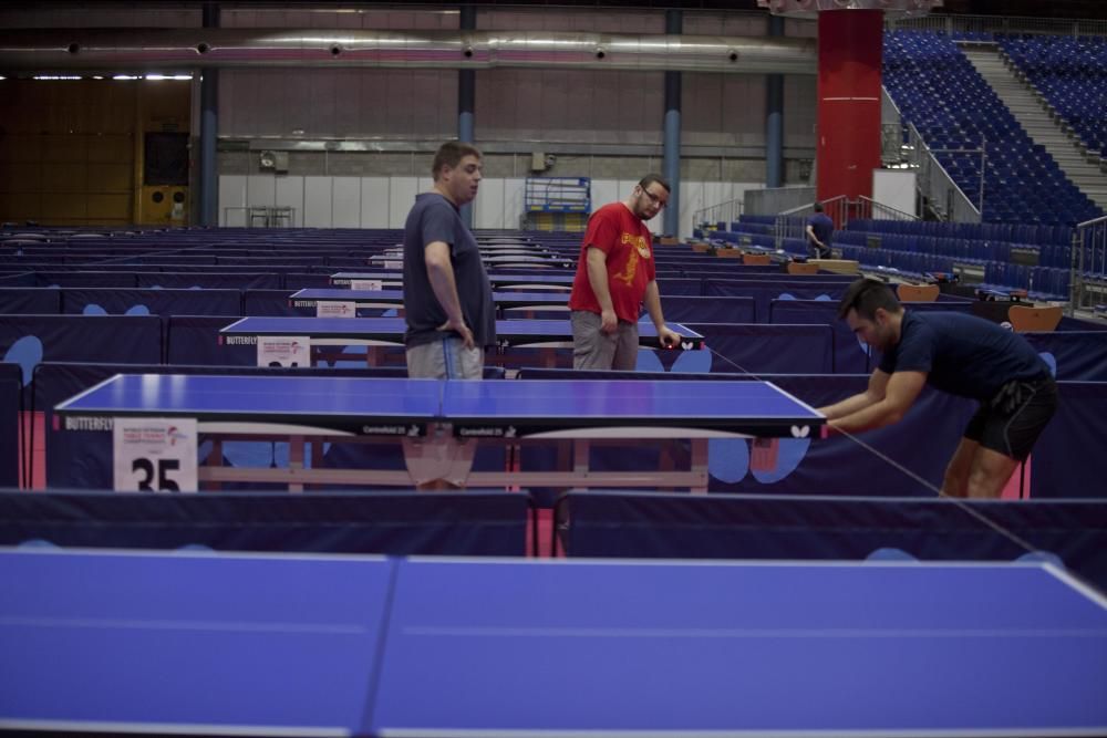 Preparativos para el Mundial de Tenis de Mesa