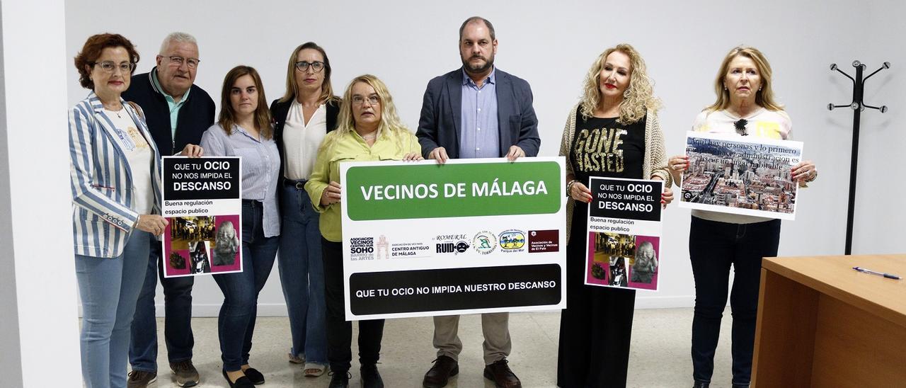 Presentación de la agrupación vecinal 'Vecinos de Málaga', este miércoles en el Distrito Centro.