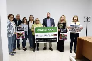 Siete colectivos vecinales se unen contra el ruido y critican la pasividad del Ayuntamiento de Málaga